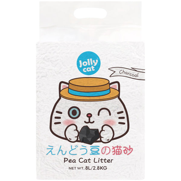 Jollycat Charcoal Clumping Pea Cat Litter 8L