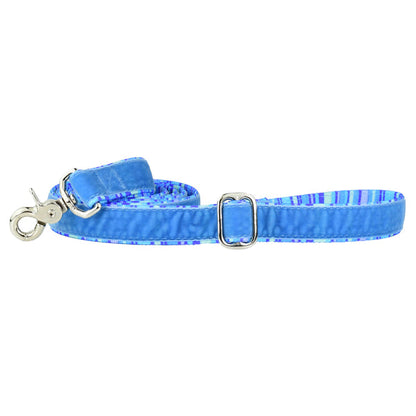 Blue Stripes Velvet Essential Dog Collar (1 Only)