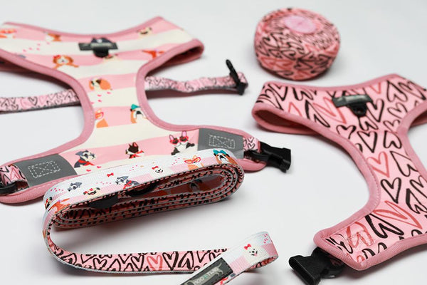 Moo+Twig Dog Poop Bag Pouch (Puppy Love)