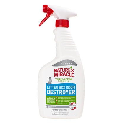 Nature's Miracle Litter Box Odor Destroyer Unscented Spray 24oz