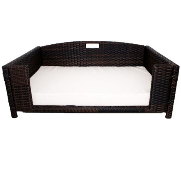 Iconic Pet Rattan Rectangular Pet Sofa