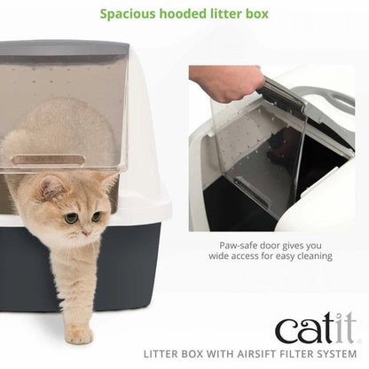 Catit Airsift Hooded Cat Litter Box (Regular)