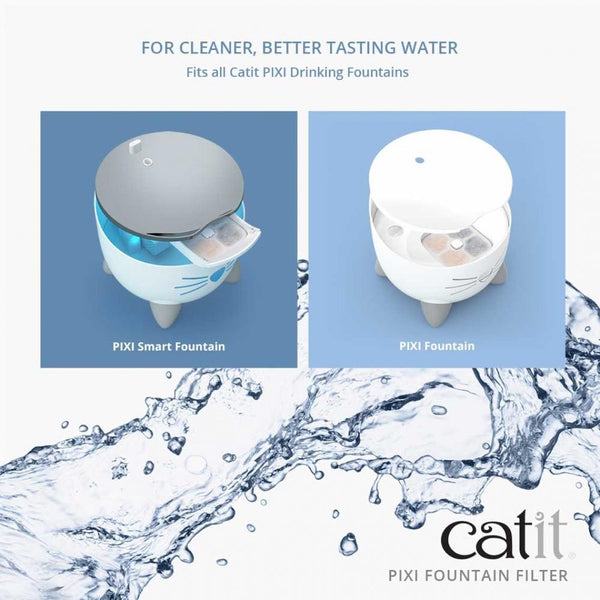 Catit Pixi Cat Drinking Fountain Replacement Filter 6ct