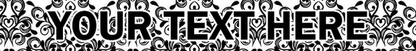 Personalized Damask Dog Collar
