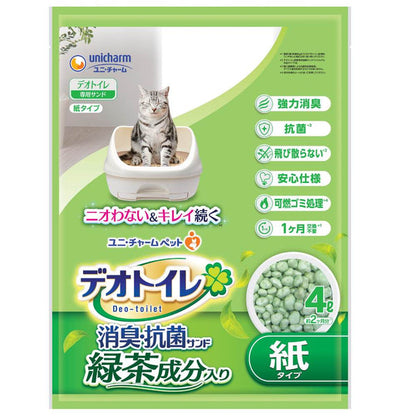 Unicharm Deo-Toilet Paper Pellet Refill 4L (Green Tea Scent)